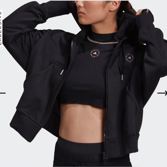 Adidas by Stella McCartney Tops - Adidas by Stella McCartney Cropped Hoodie